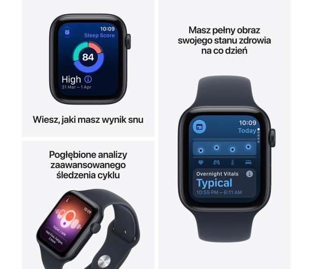 Apple Watch SE 3 40/Księżycowa Poświata Alu/Piaskowy Pasek M/L 5G - 1595833 - zdjęcie 3